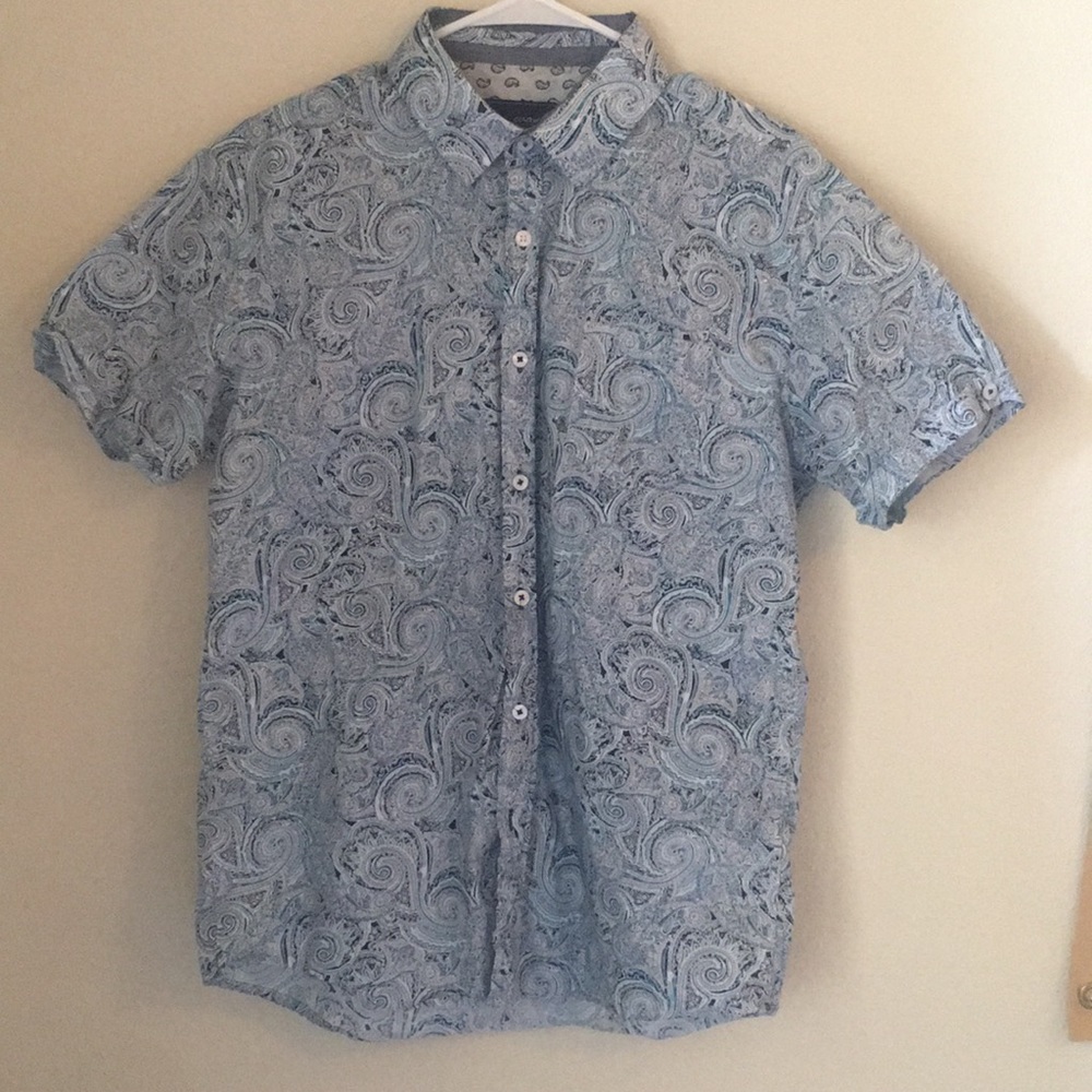 Large paisley button up